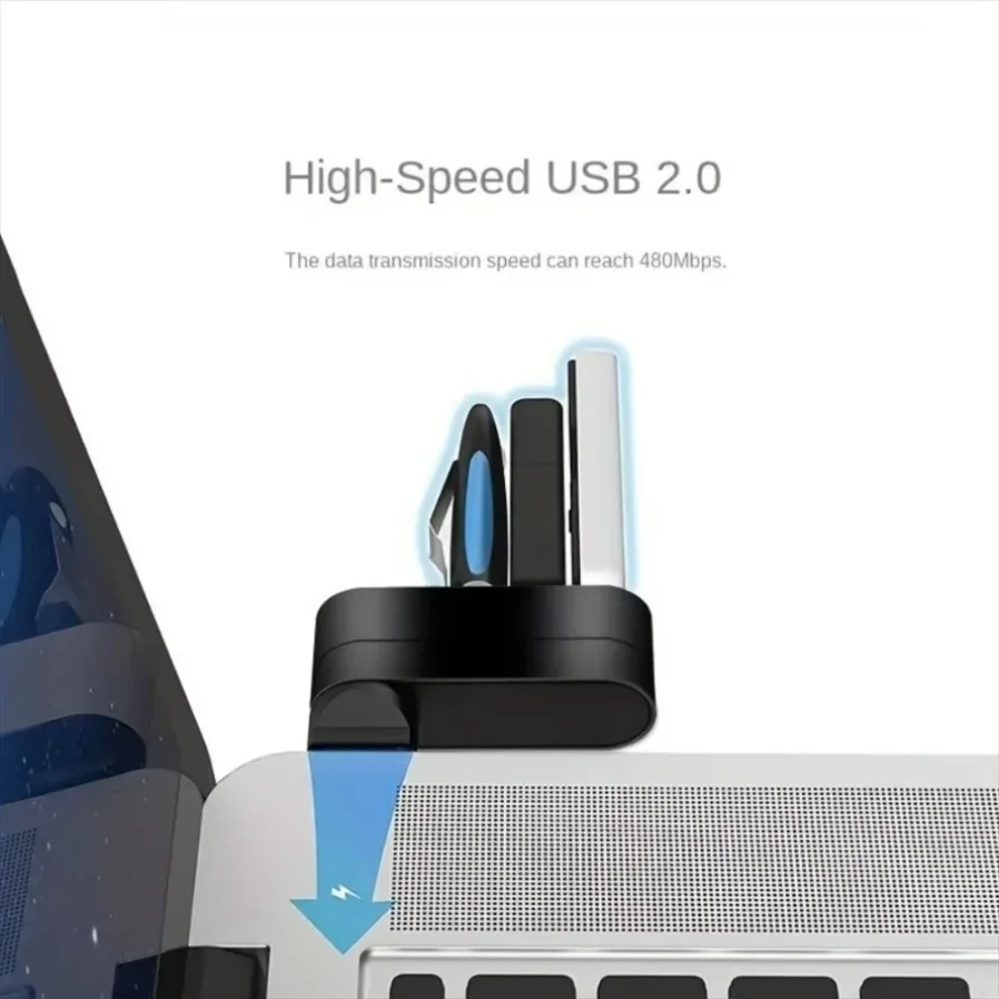 Mini 3 Ports USB 3.0 Hub Rotatable High Speed Data Transfer Splitter Expander Adapter For Laptop MacBook PC Computer Accessories