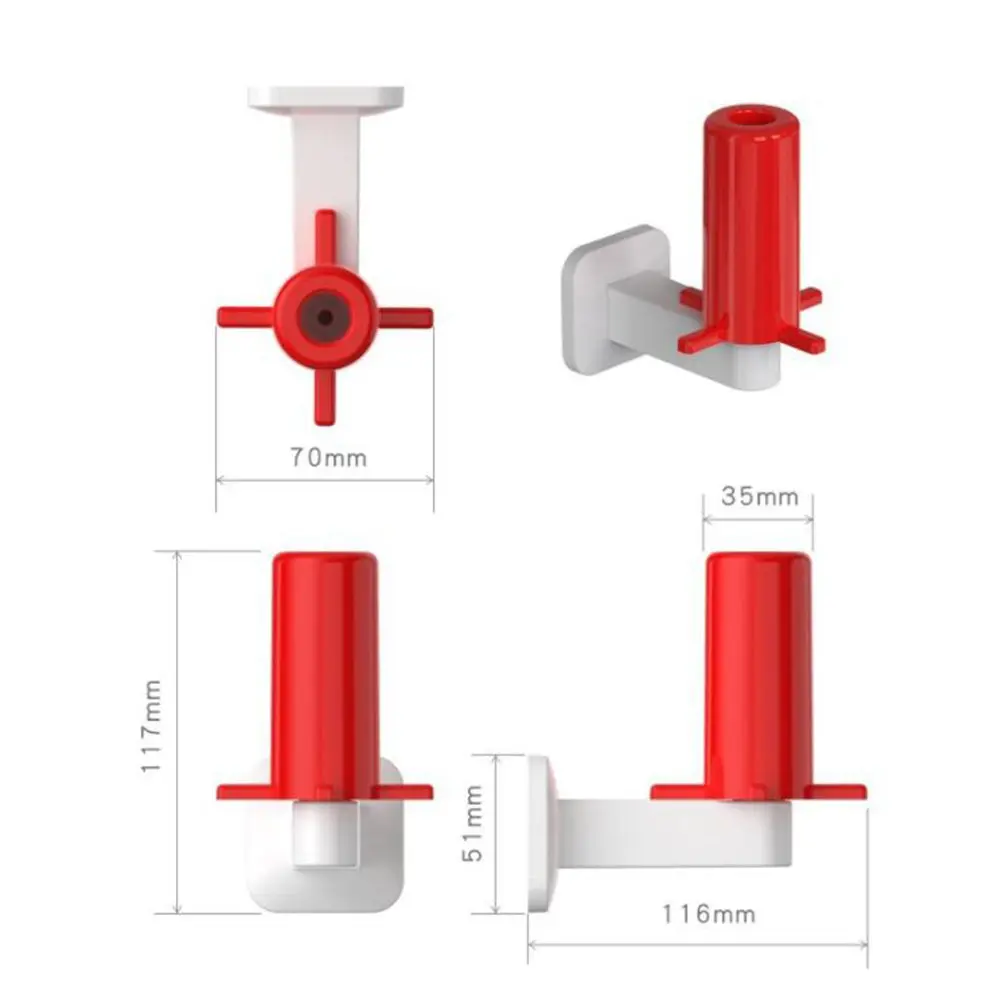 Kitchen Standing Paper Towel Holder Plastic Anti-Slip Detachable Rust Proof Tissue Stand for Roll Paper Towels Napkins Garbage