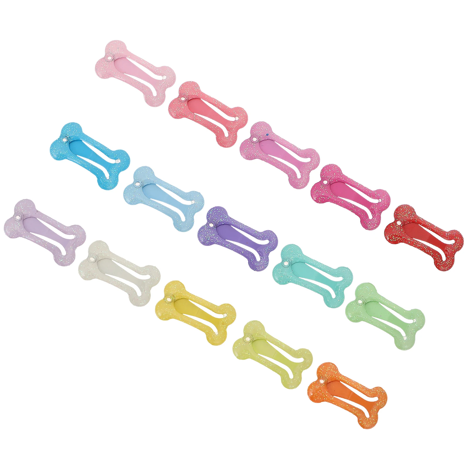 

15 Pcs Clips Cat Headdress 2 5cm Bone Shaped Pet Hairpins Durable Decorative Accessories Pet Hair Accessories for Pets
