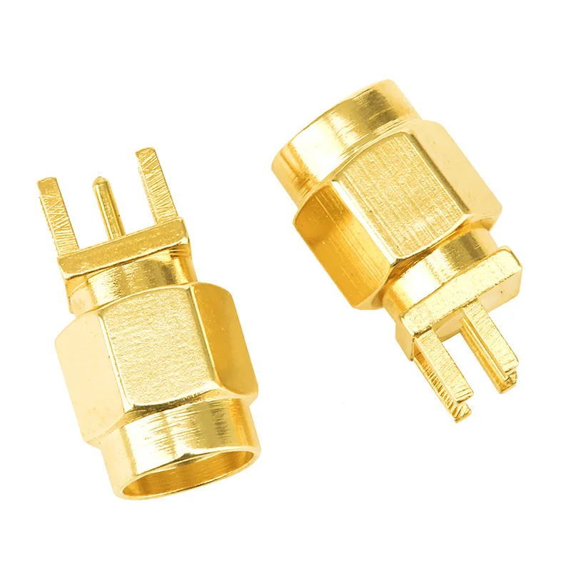 5 Stück RP-SMA Stecker Gerade Ausführung Positiv 4-Pin PCB-Platinensockel 1,6mm Abstand SMA Antennenbasis – Detail 4