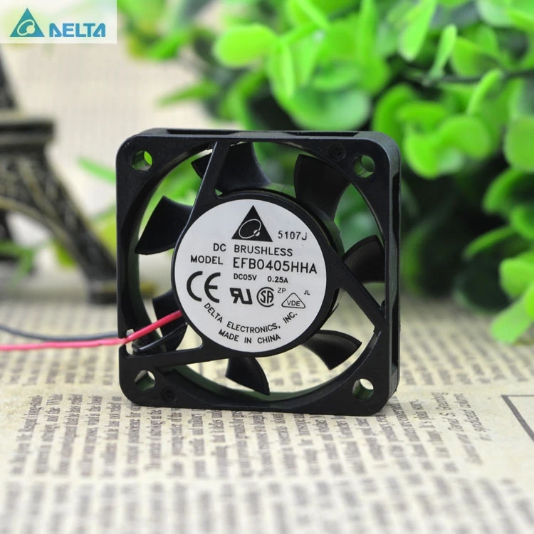 

for delta EFB0405HHA 5V 0.25A 4CM 4010 2 wire dual ball bearing cooling fan