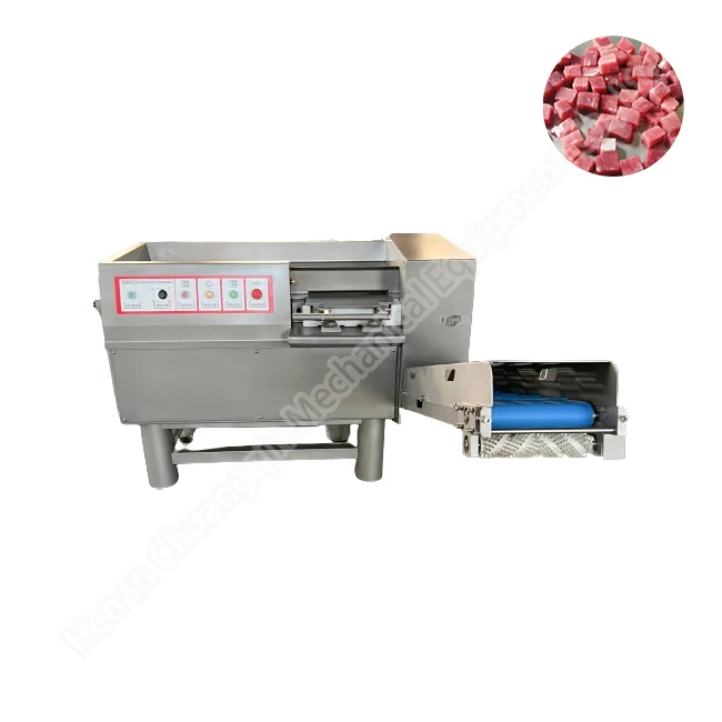 Meat chopping machine bone cubes meat dicing cutter Commercial Meat Dice Slice Cutting Machine