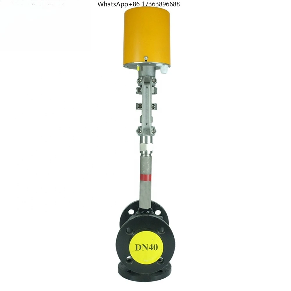DKV Electric Control Valve DN40 WCB 2-way Control Valve for Hot Oil Steam 3 Way Proportional Control Globe Valve