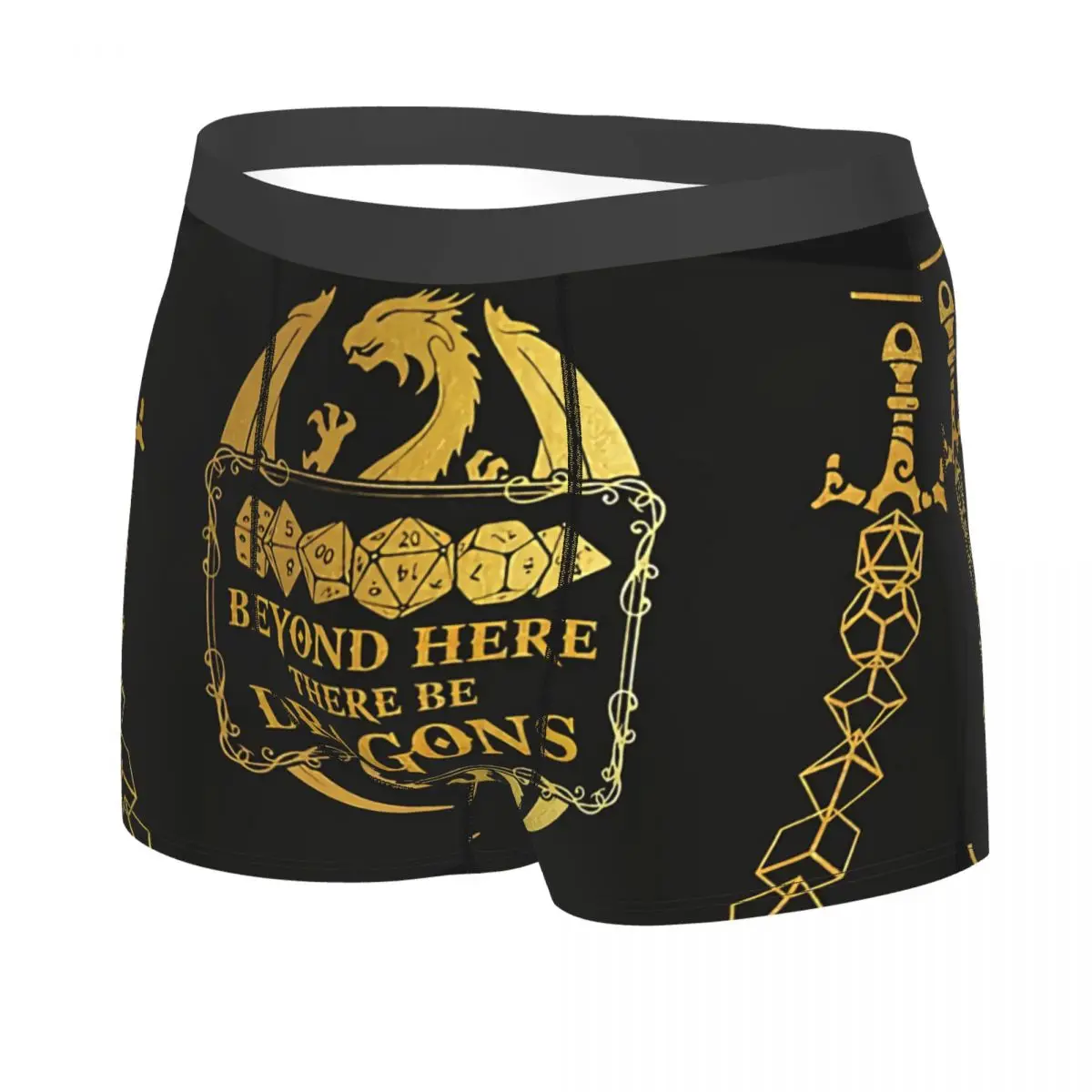 Beyond Here Man\'s Boxer Briefs Underwear DnD Game Highly Breathable High Quality Birthday Gifts