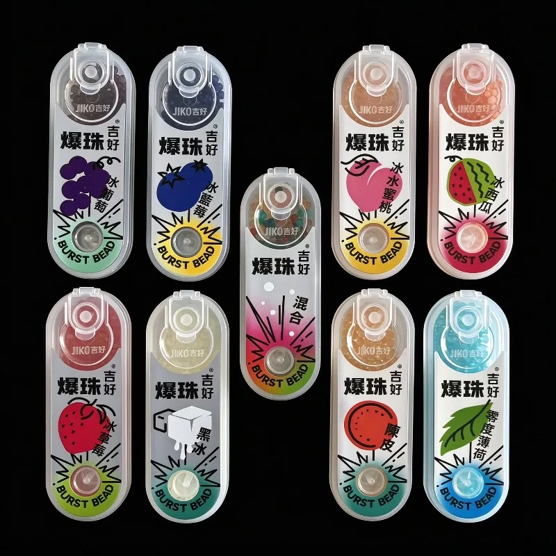300PCS Menthol Taste Cigarette Explosion balls Fresh Breath Capsules Fruit flavor Menthol Portable Aroma mint Beads for Smoking