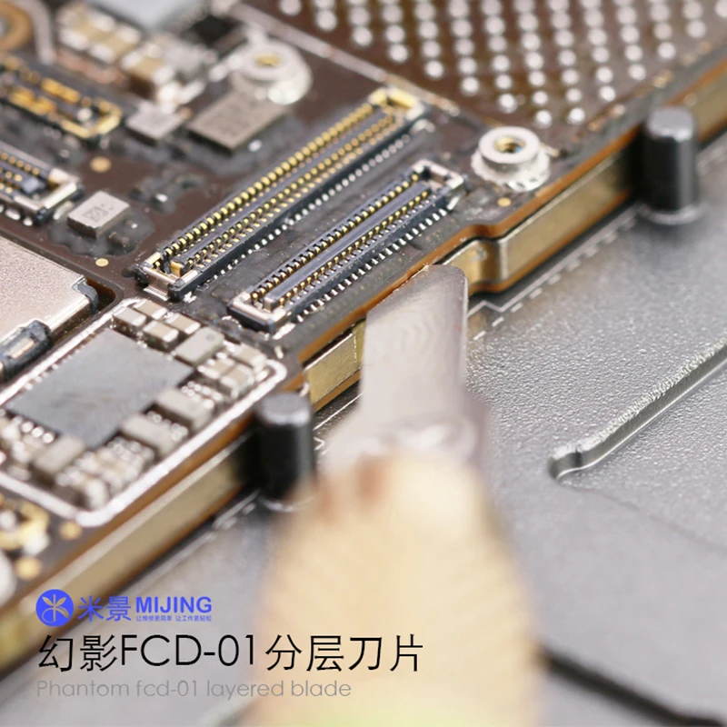 Ata jing FCD-01 fantôme ensemble de lames superposées téléphone PCB enlèvement de colle propre grattage levier couteau Analyste démonter outil d'entretien
