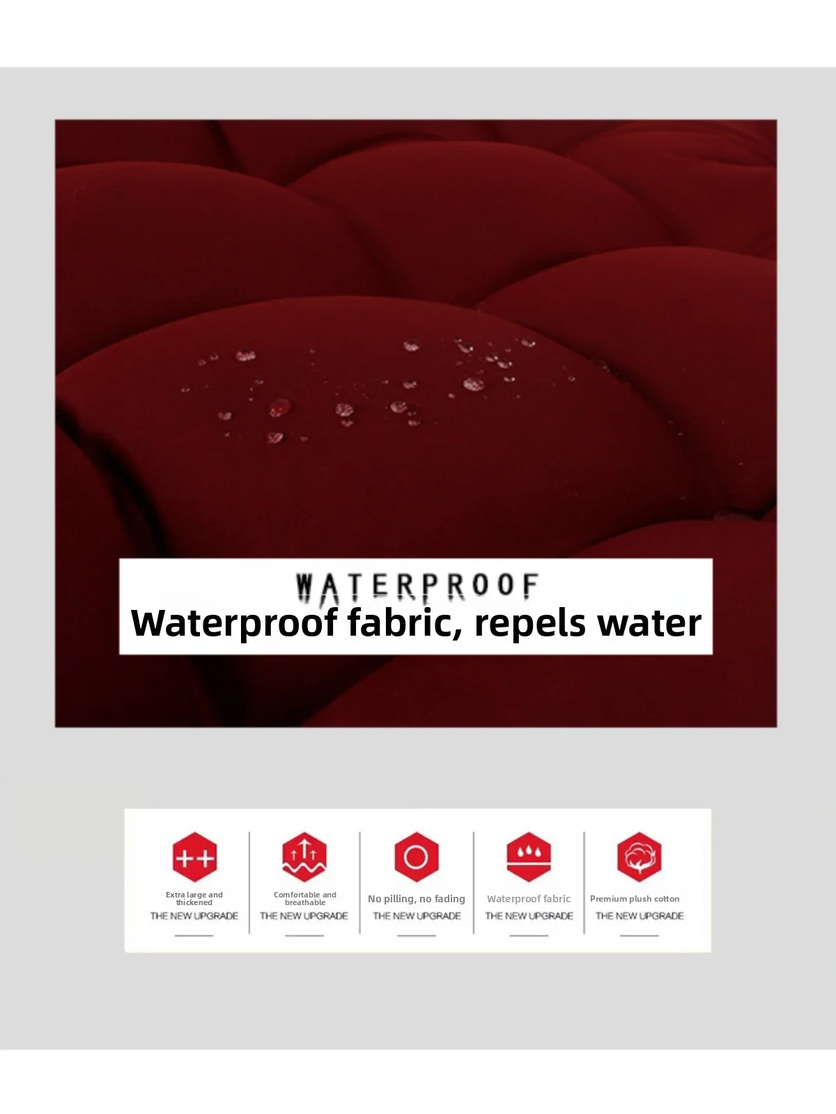 وسادة كرسي معلقة سميكة مقاومة للماء للاستخدام الخارجي، وسادة سرير متأرجحة قابلة للفصل، بساط أرجوحة فردي مزدوج، طراز حديث وبسيط #4