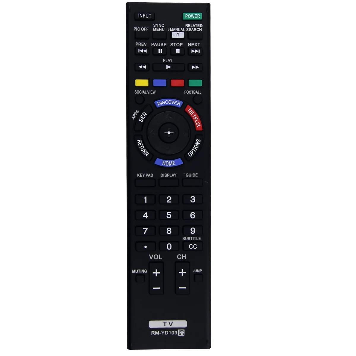 RM-YD103 TV Remote Control для Sony KDL-32W700B KDL-40W580B KDL-40W590B KDL-40W600B KDL-42W700B KDL-48W580B