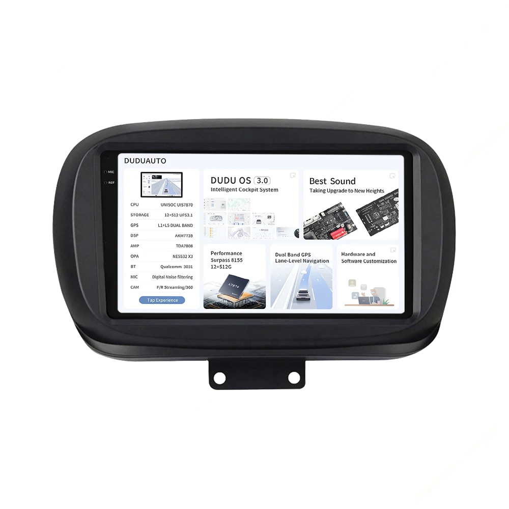 

MEKEDE DUDU7 Car-play Auto Android Car Gps 360 Camera 2k Screen for Fiat 500X 2014 - 2020 Cooling Fan SWC TPMS