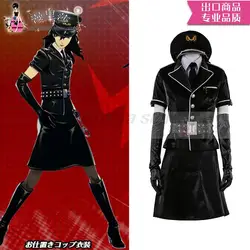 Game Persona 5 Dancing Star Night Joker Protagonist Akira Kurusu Cosplay Costume Wig Dress Adult Halloween