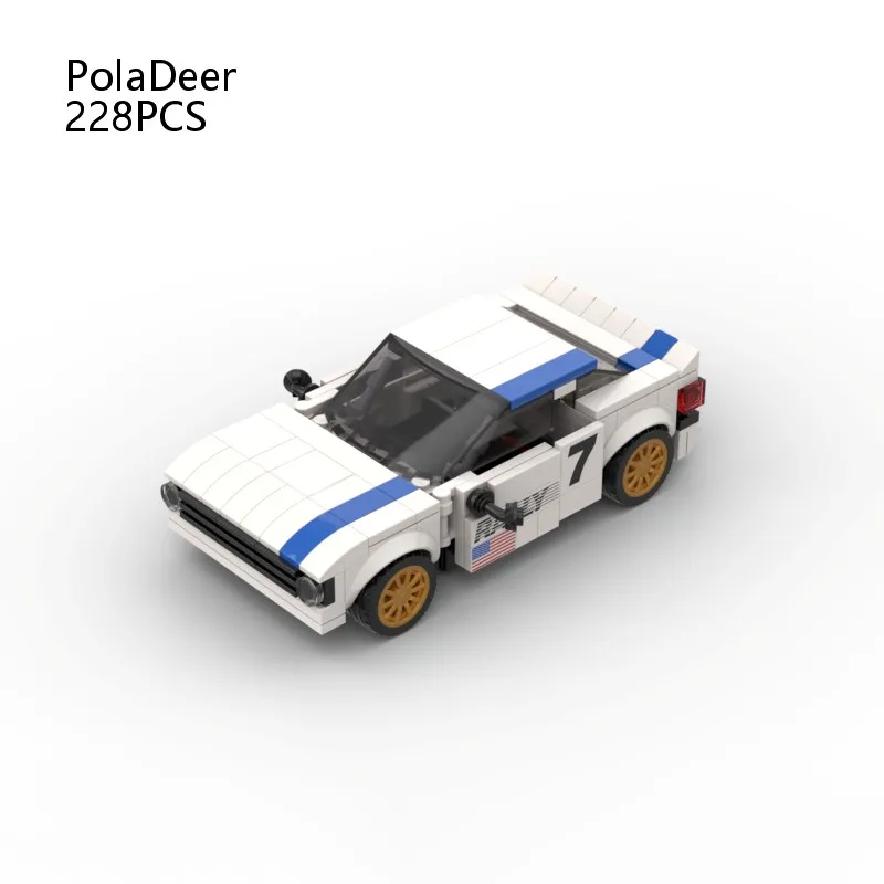 

MOC 228PCS DIYI Escort MK2 Rally Car champion Building Blocks Assembly Model toy brick Children's Birthday festival Gifts 8 Stud