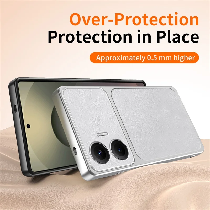 

Classic Lychee-Textured Leather Ultra-Slim Covers for Xiaomi Turbo4Pro Redmi Turbo 4 Pro Mobile Phone Lambskin Cares Coque Shell