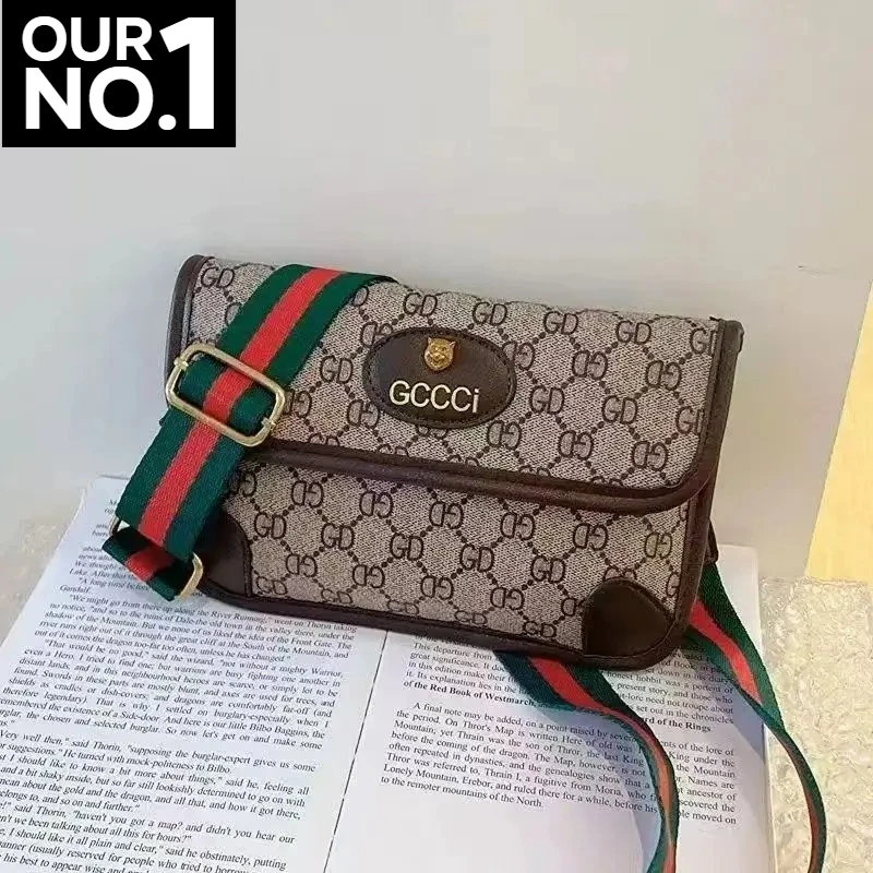 

Luxury brand bag, high-end French popular tiger head bag, new crossbody bag, retro waist bag, envelope, crossbody chest bag