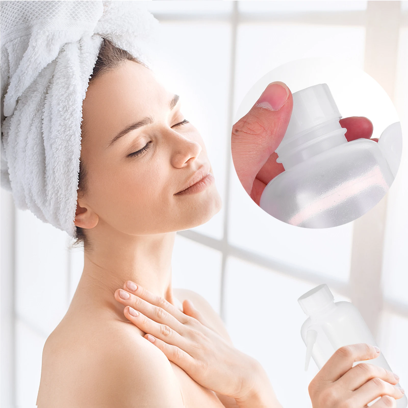 

5 Pcs Wash Bottle Laboratory Bottles Plastic Alcohol Spray Take Away Science Teaching