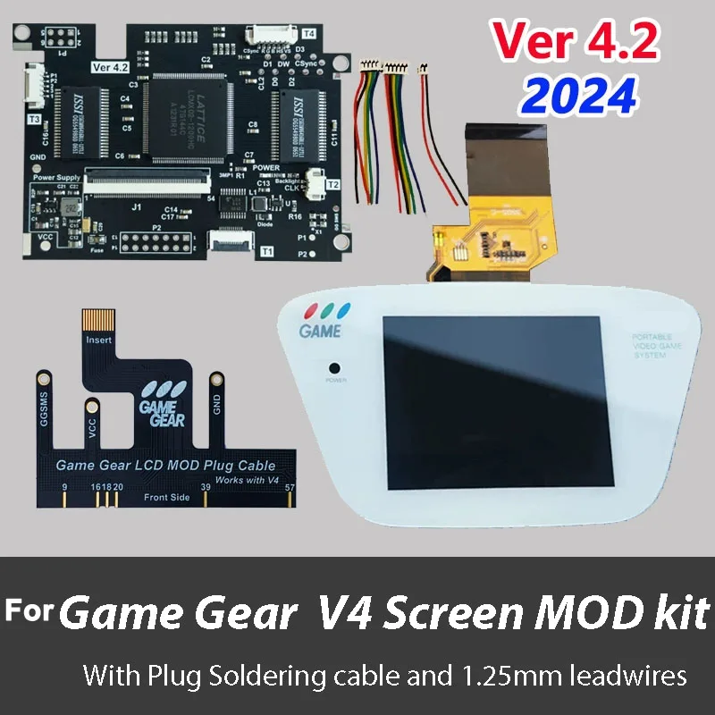 IPS V4.2 Pre-laminated OGS Screen MOD Kits For SEGA Game Gear Highlight Brightness Backlit LCD Screen for SEGA GG Console
