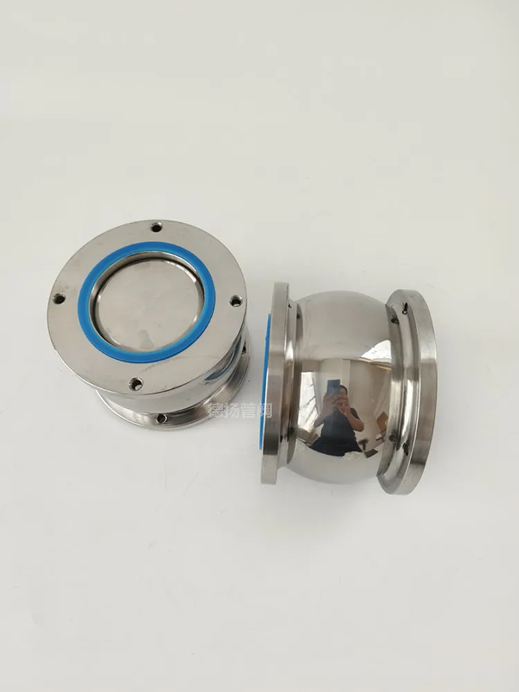 Check Valve 304 Stainless Steel Sanitary Ball Muffler Check Valve Water Supply One-way Check Valve