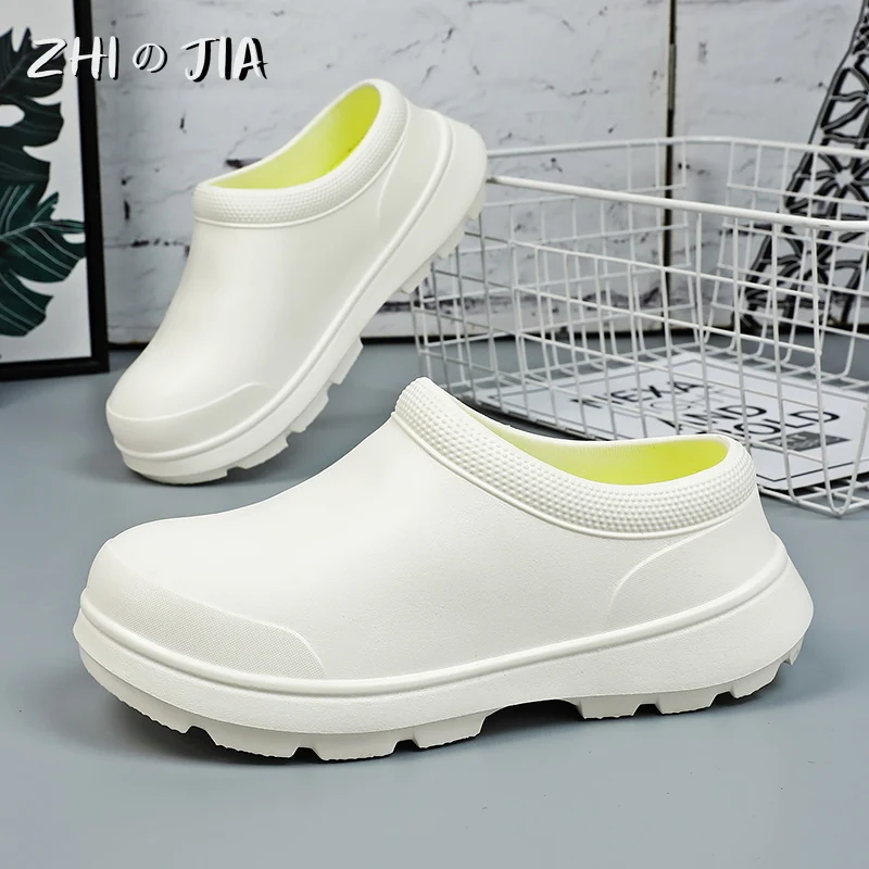 Kitchen Shoes Men Women Sandals For Outdoor beach Slipper comfortable walking Sneaker Fashion Black Light Shoe Cook Footwear