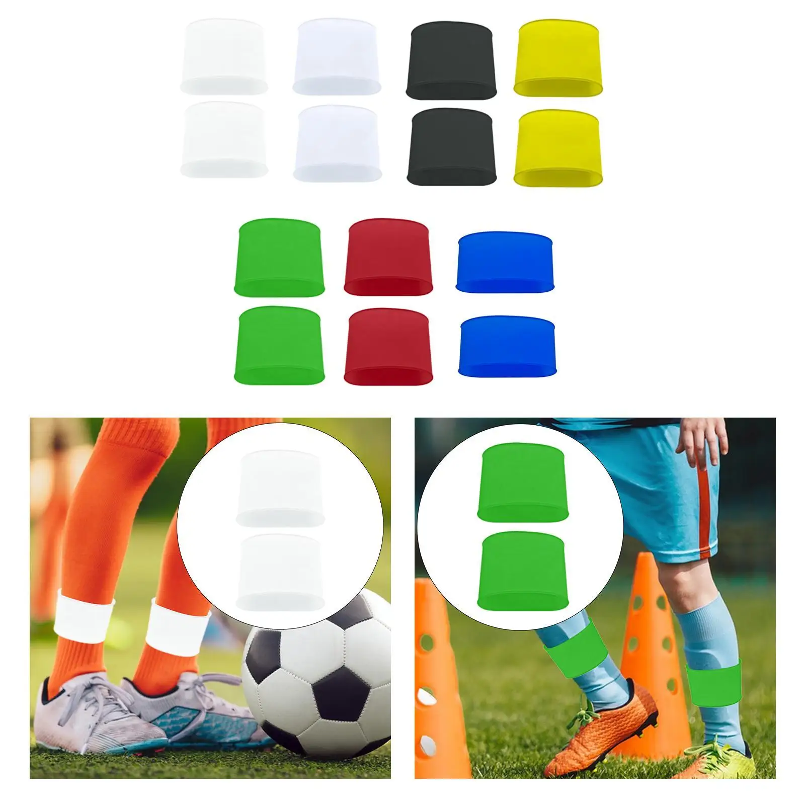

Soccer Shin Pad Holder Shockproof Shin Protector Practical Anti-slip Shin Straps