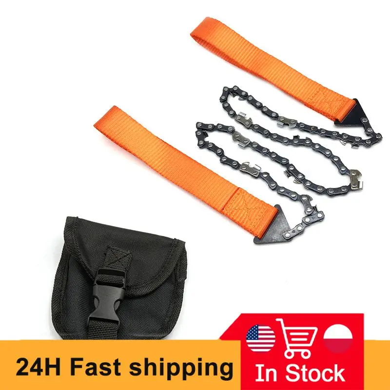 Emergency Camping Hiking Tool 11 Sawtooth Outdoor Tools Hand Zipper Saw Garden Logging Survival Chain Saw Portable