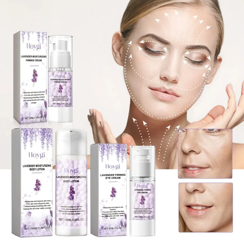 

Lavender Skincare Collection Hydrates Face Eye Fights Wrinkles Moisturizes Body Tightens Whitens Tones Skin