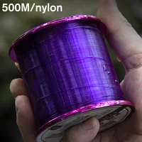 Línea de Pesca de nailon súper fuerte japonesa de 500M, línea de fluorocarbono de 4-39LB, línea de agua dulce y salada, Pesca hundida 2024