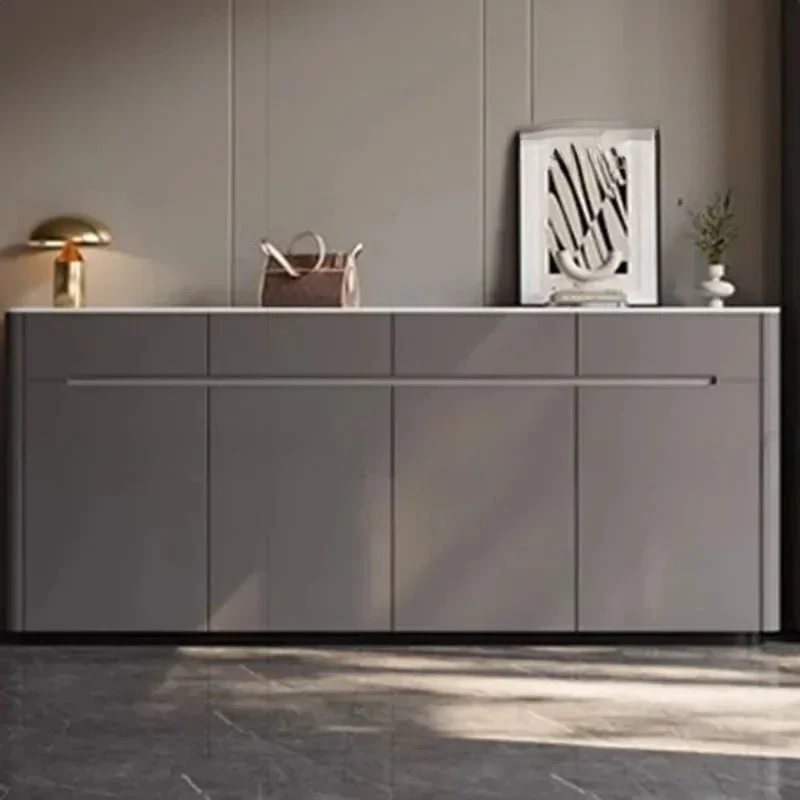 Storage Organizer Shoe Cabinet Mobile Wooden Display Living Room Wooden Shoe Shelf Vertical Luxury Muebles Shoemakers Furni