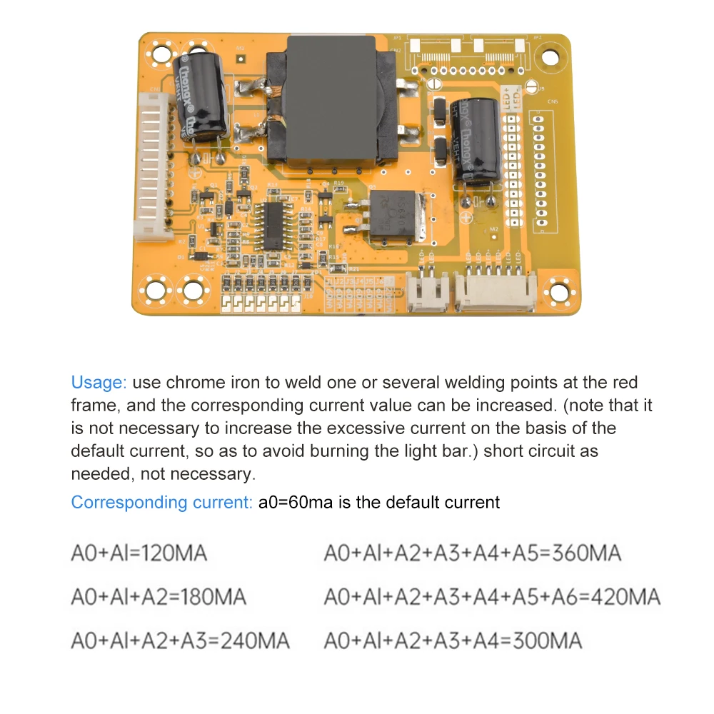 Ogólne podświetlenie płyta sterownicza 26-55 Cal płyta do prądu stałego LCD TV LED Booster Board