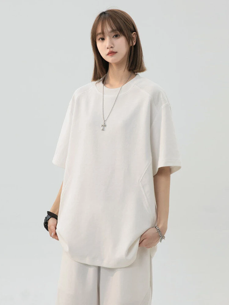 

Heavyweight Mamba Cotton Patchwork ort Sve T-irt Men's Summer 2025 Trendy High Street Loose Casual Top