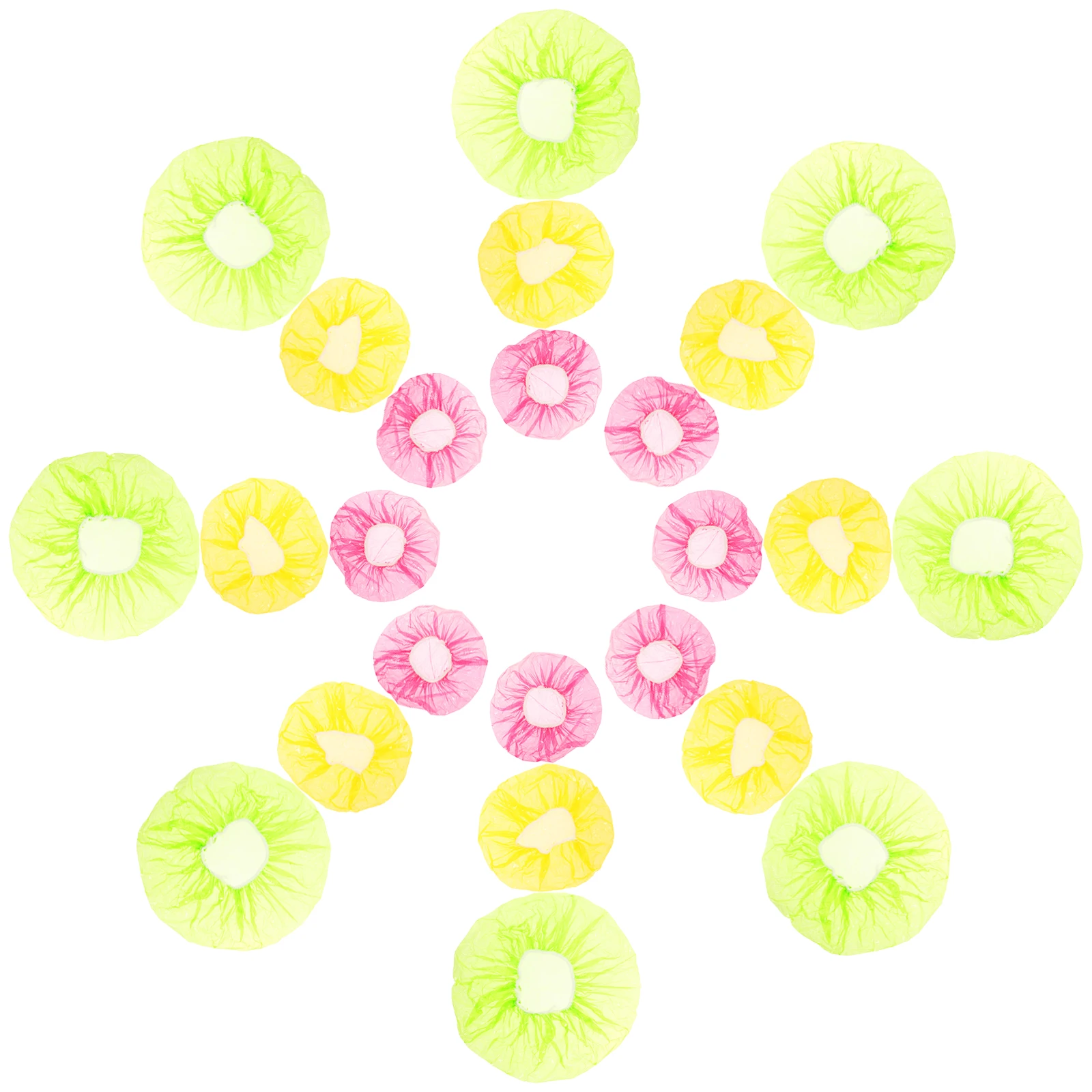 

60pcs Elastic Bowl Cover Covers Bowl Stretch Lids Plastic Wrap Storage Fresh Keeping Bowls Fruit Vegetable Cover