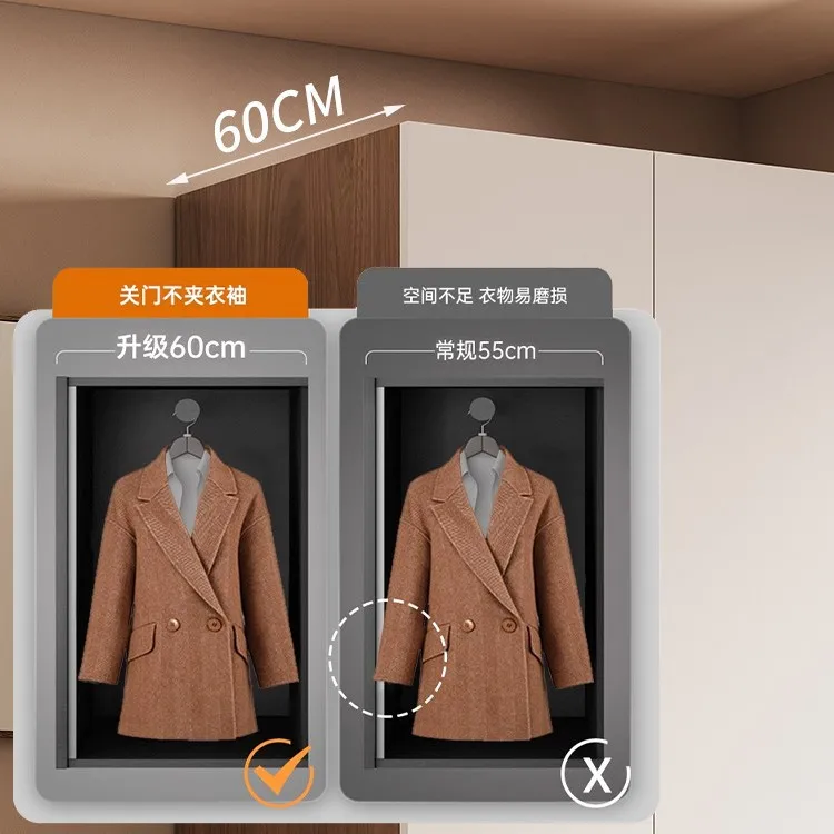 2026 solid wood wardrobe cream wind segmented household bedroom new one door to top large wardrobe
