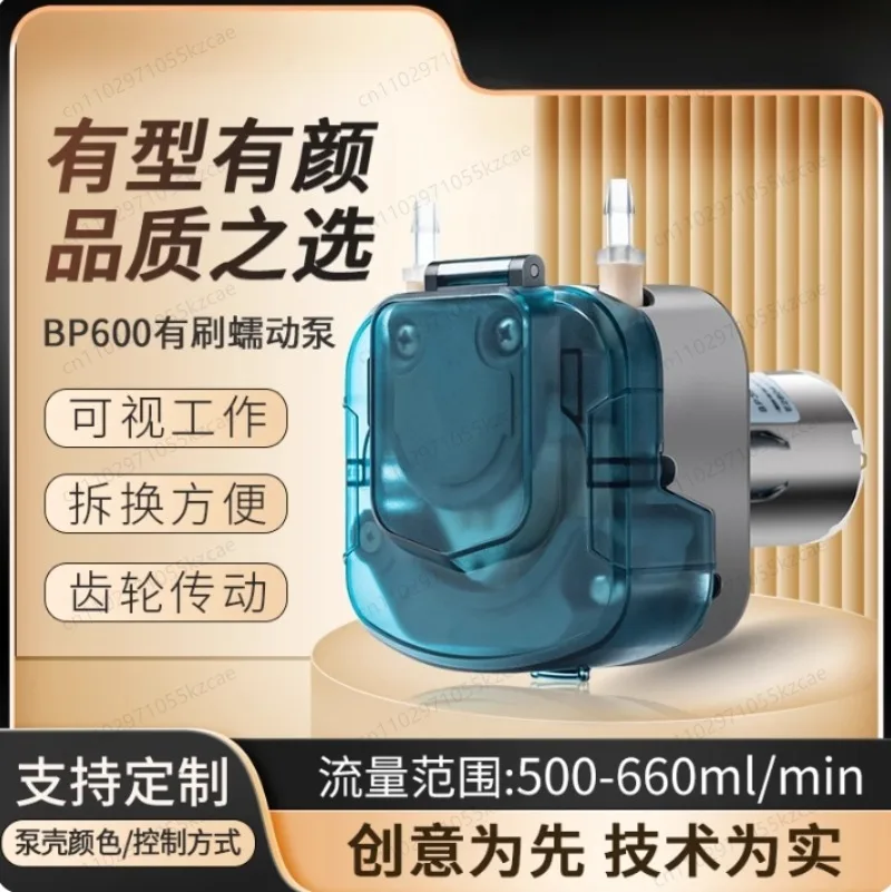 

12V High Pressure Small Mini Micro Peristaltic Pump High Precision For Water Liquid Dosing Gel Grease Transfer Crea