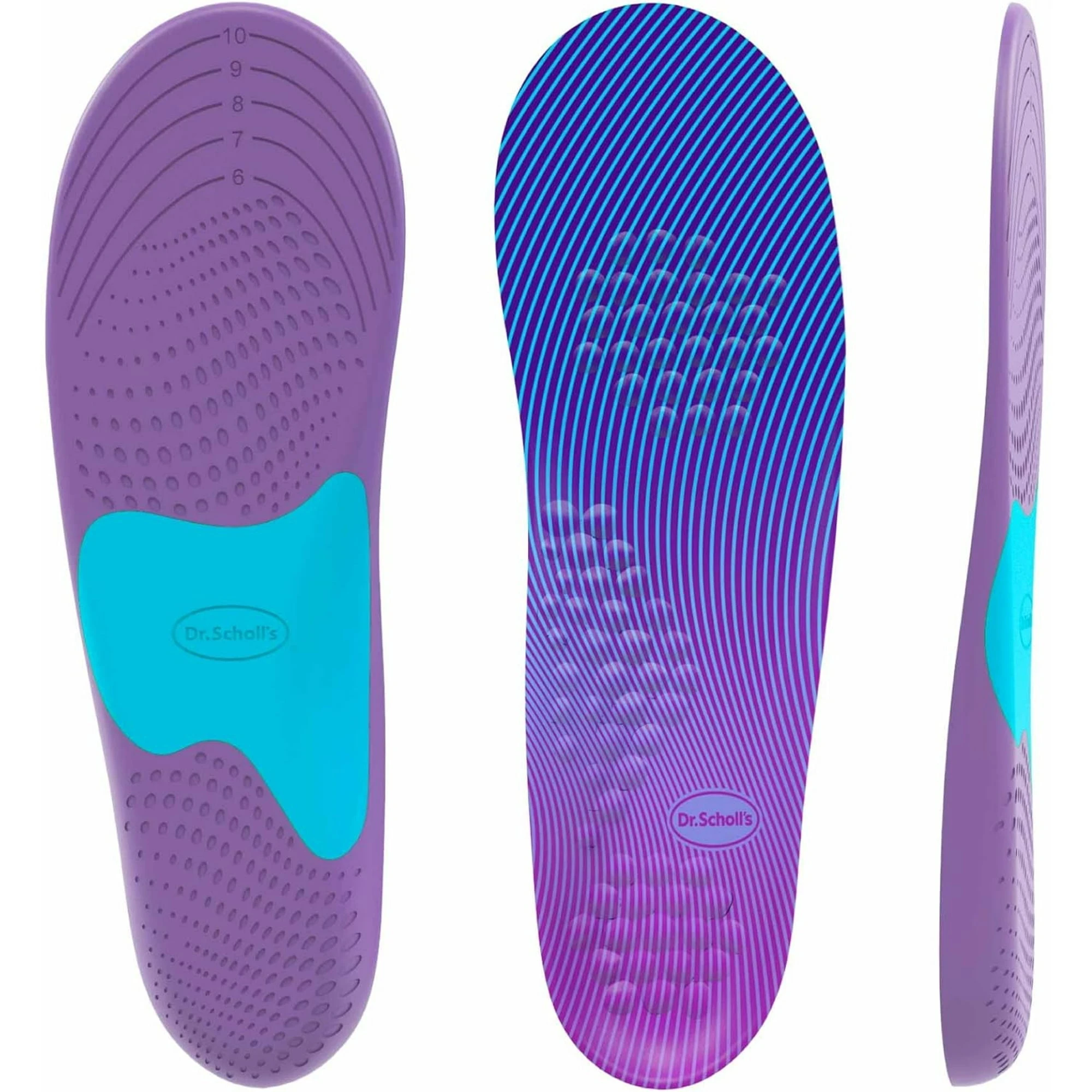 Sport Support Insoles Arch Pain Relief Breathable Cushioning Antibacterial Fabric for All Kinds of Shoes Comfortable All Day ...