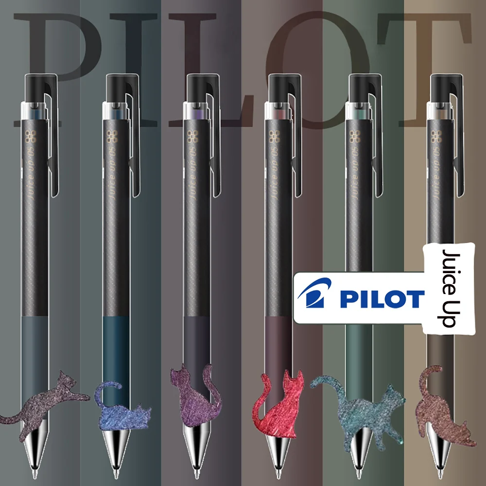 1 Pcs Japan Pilot Juice Up Gel Pen Limited Retro Flash Metallic Color 0.5/0.4mm Push-type Water Pen Stationery School Supplies