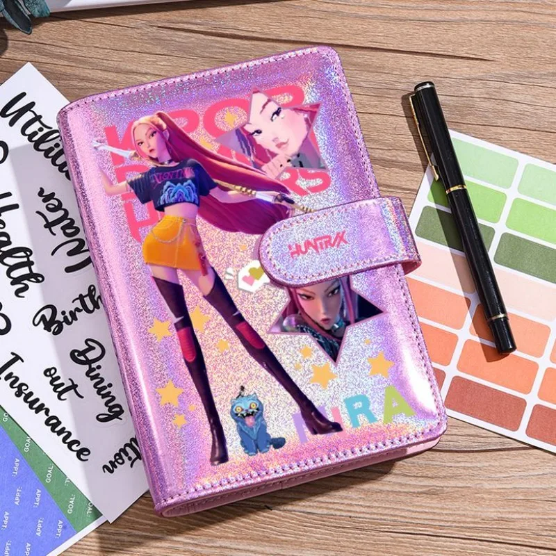 KPop Demon Hunters Derpy Rumi Mira Anime périphérique dessin animé mignon cahier personnalité créative Laser journal de vie pour garçon et fille