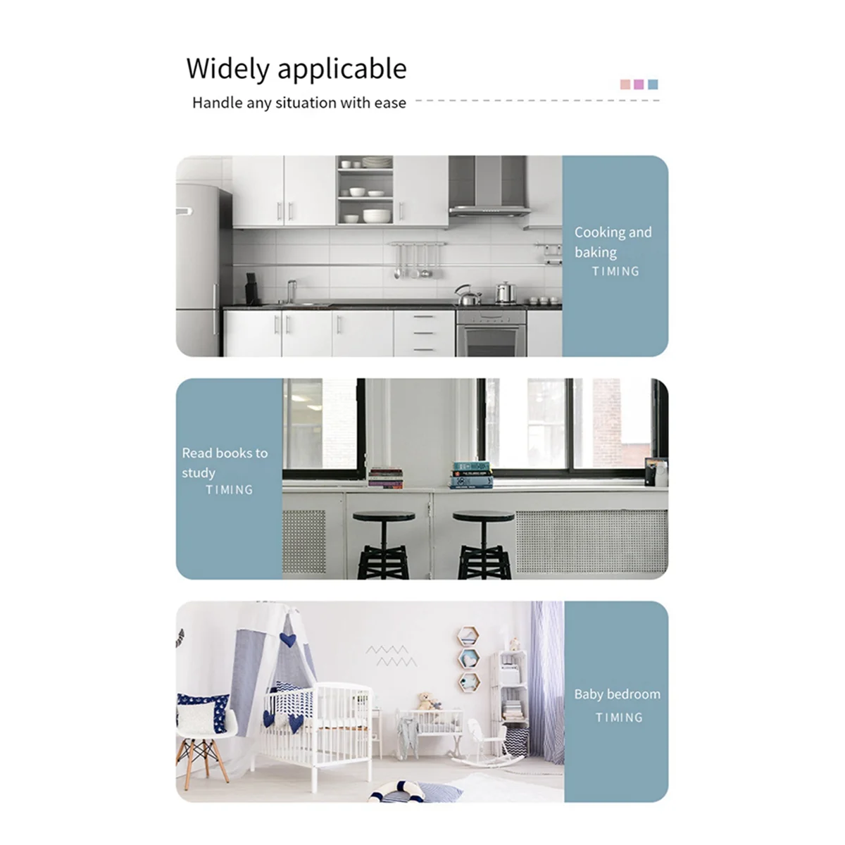 A37T-3X Mini Clock Triangle LED Screen Lectronic Digital Alarm Screen Desktop Clock For Home Office Table Bedroom Decor White