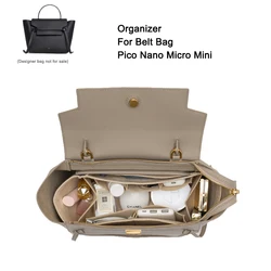 Inserto borsa Organizer adatto per borsa da cintura Celin e NANO Micro Mini Flap borsa Shaper borsa inserto fodera per trucco custodia interna da viaggio