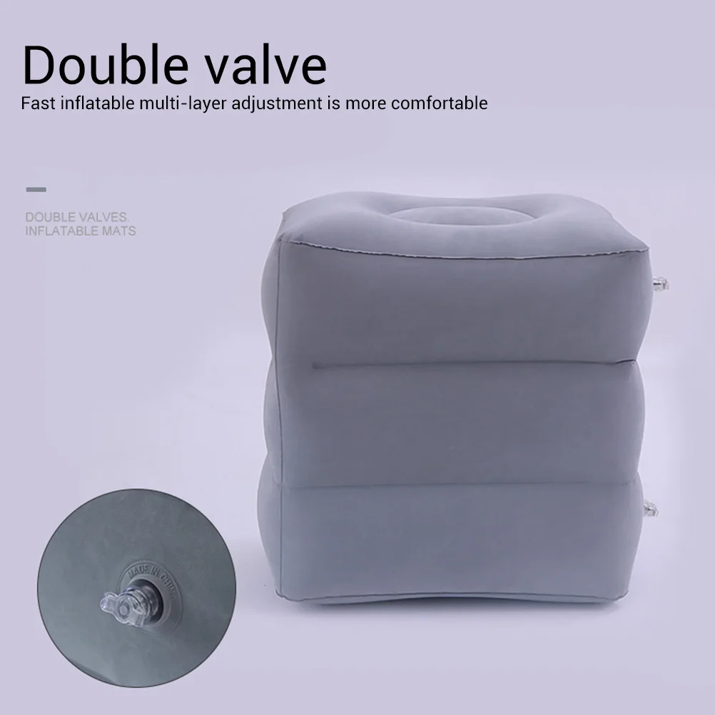 Inflatable Foot Rest Pillow Travel Foot Rest Kids Travel Pillow for Car Train Home  Inflatable Foot Rest Pillow