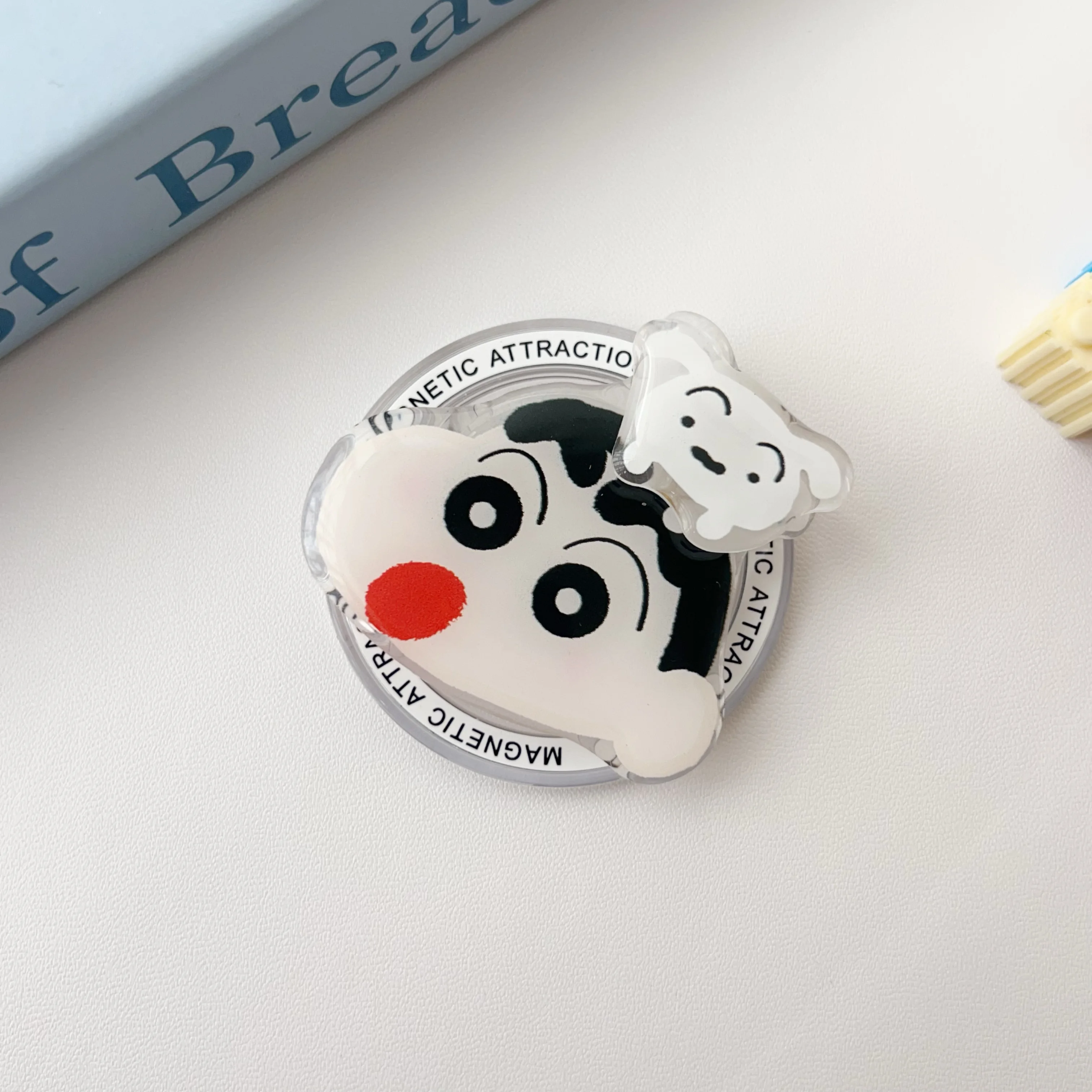 かわいい漫画アニメの磁気携帯電話ホルダー、iPhoneや磁気携帯電話ケースに適しています