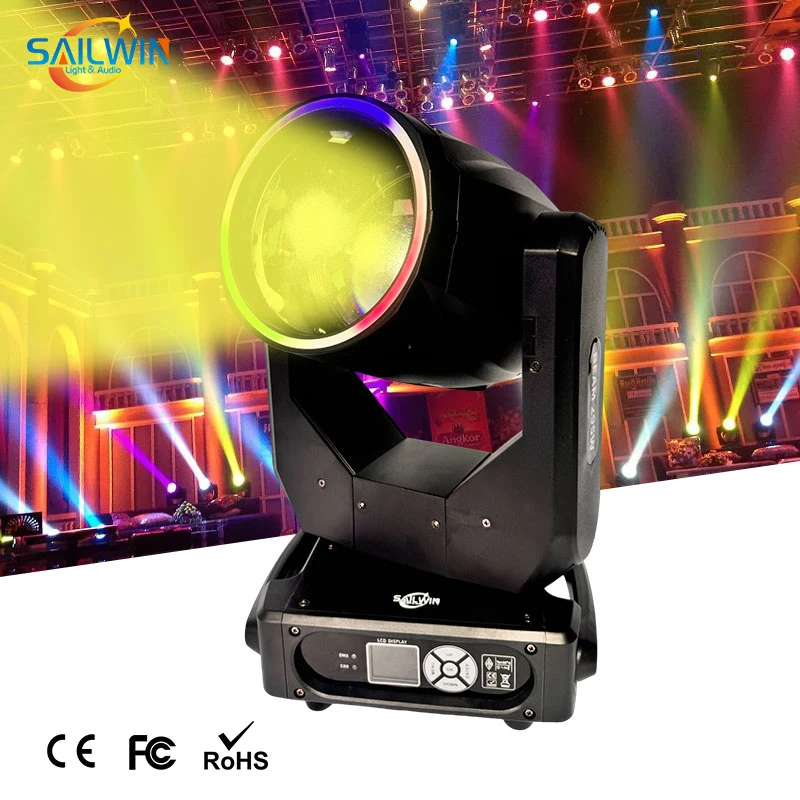 SAILWIN Sharpy 295W 14r 조절식 무빙 헤드 빔 라이트 무대 조명 장비 웨딩 DMX RGBW 무빙 헤드 라이트