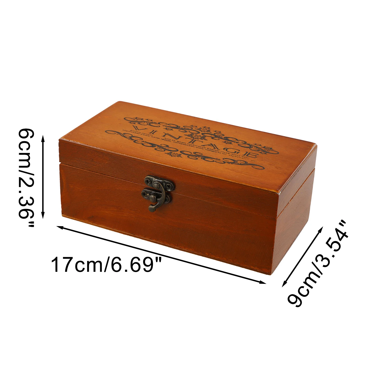 Retro Wooden Storage Box Plain Wood With Lid Multifunction Hinged Boxes Gift Packing Jewelry Case Box Home Sundries Storage Box