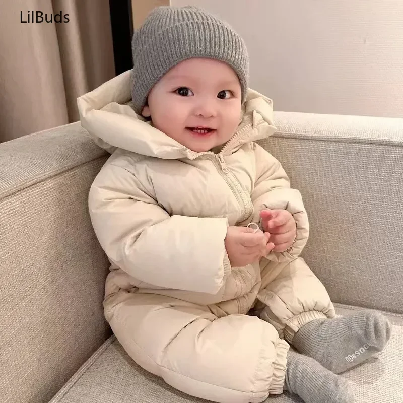 2024 Newborn Baby Rompers Winter Coats Jumpsuit Children Clothes Warm Baby Boys Costume Babie Girl Clothing Overall Baby Outwear