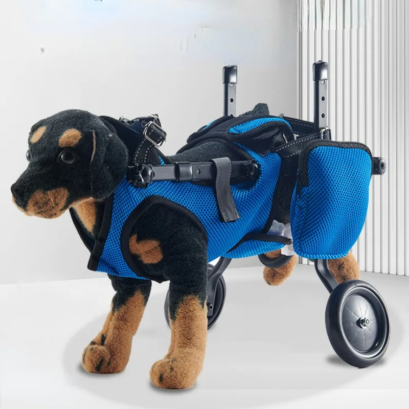 

Pet Walking Disabled Dog Cart, Elderly Dog Assisted Walking Trolley, Mobility Impaired Pet Dog Rehabilitation Car Pet Wheelchair