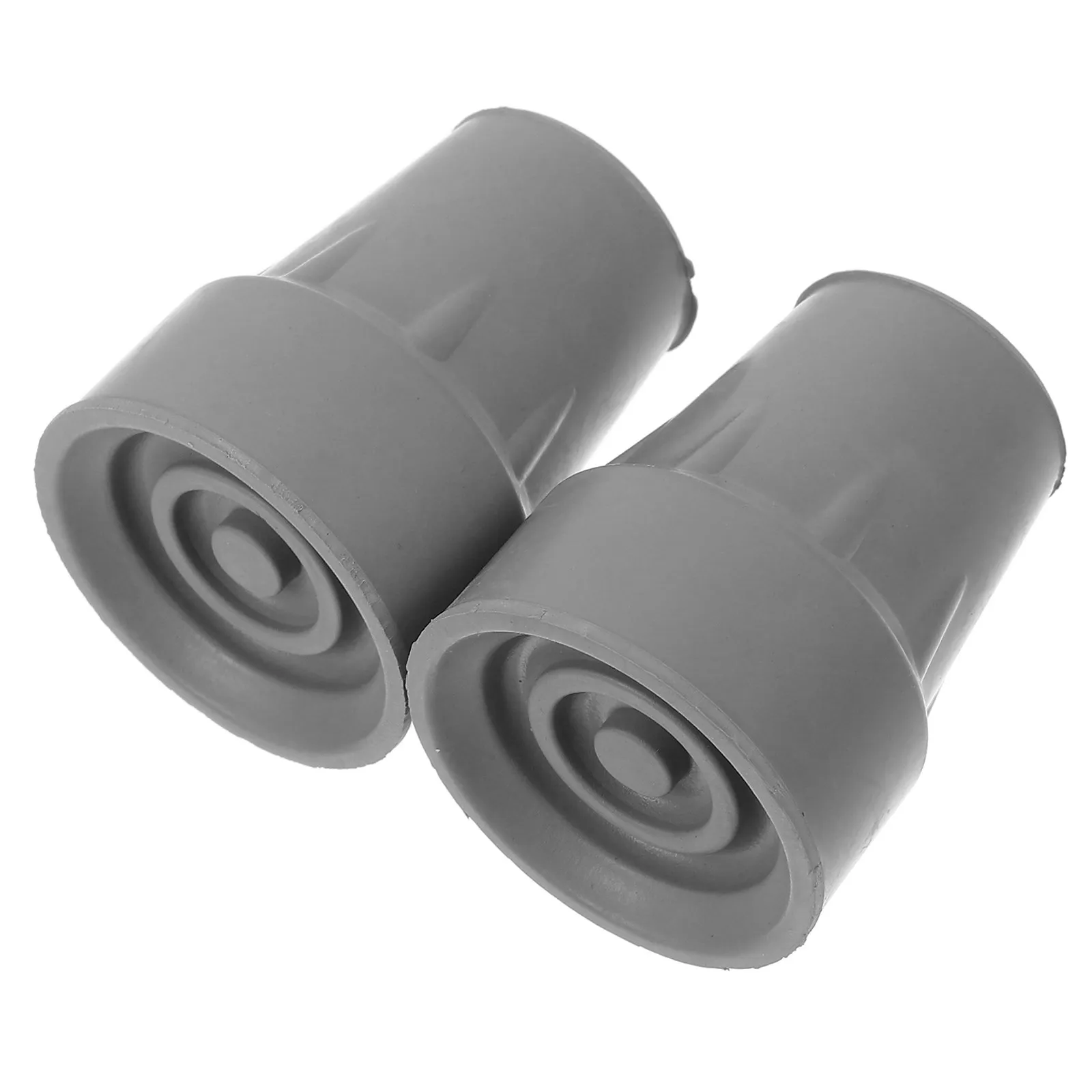 2Pcs Heavy-Duty Non-Slip Cane Feet Rubber Walker Tips Crutch End Caps for Maximum Traction Stability Safety Mobility Aid Elderly