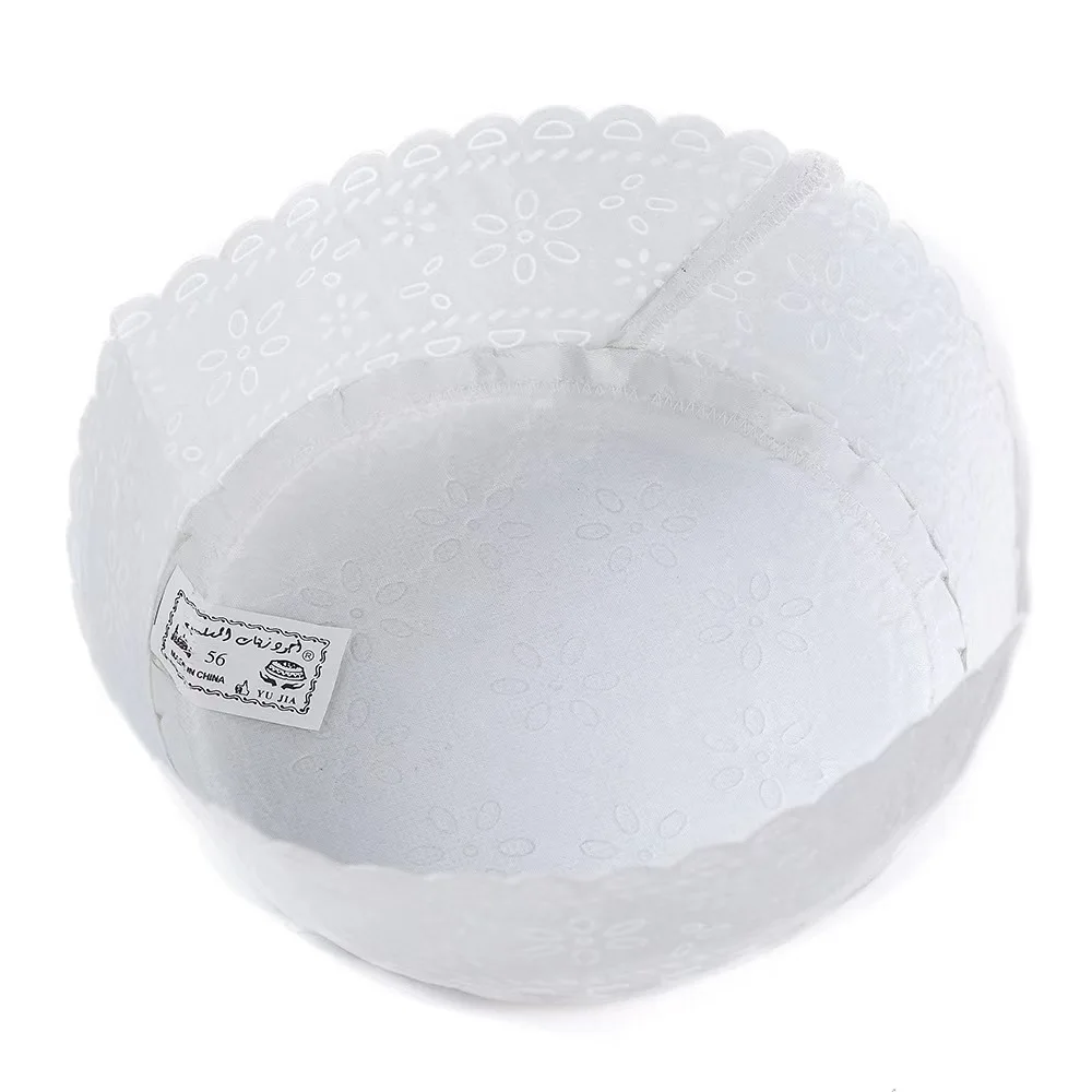 Chapéu de Oração Muçulmano para Homens e Meninos, Gorro Islâmico, Touca de Oração, Chapéu Bordado, Presente para o Ramadan e Eid