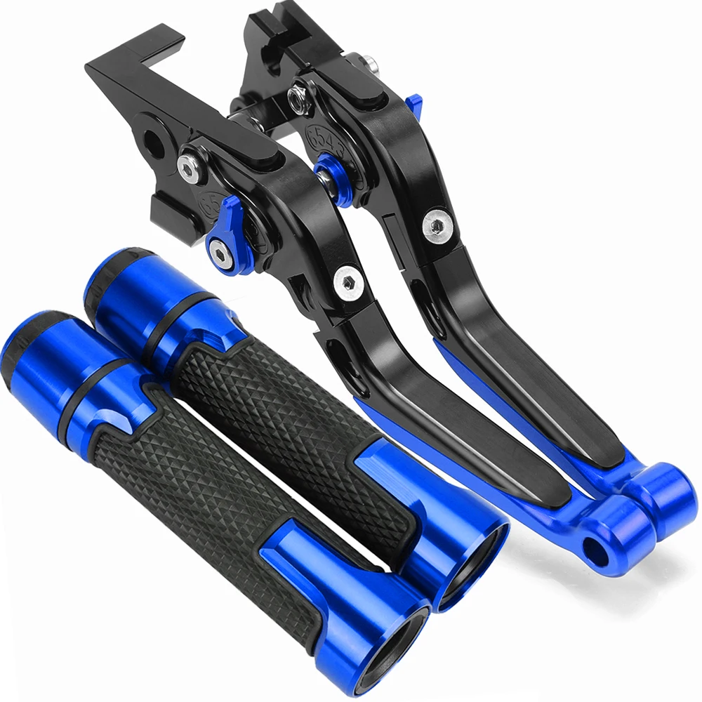 

Motorcycle Accessories Extendable Brake Clutch Levers Handlebar Hand Grips Ends For YAMAHA YZF R1 1999 2000 2001 2002 2003