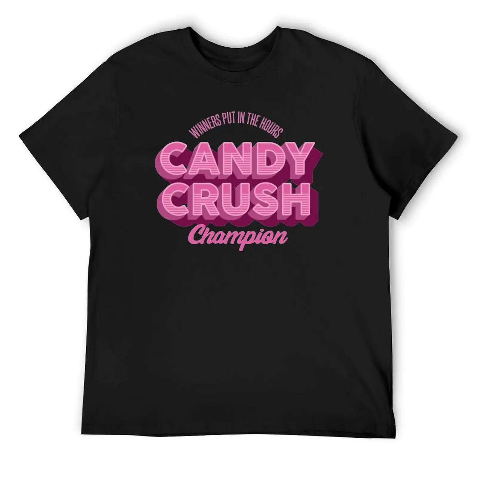 Candy Crush Champion T-Shirt vintage anime shirt quick-drying boys whites customizeds clothes for men