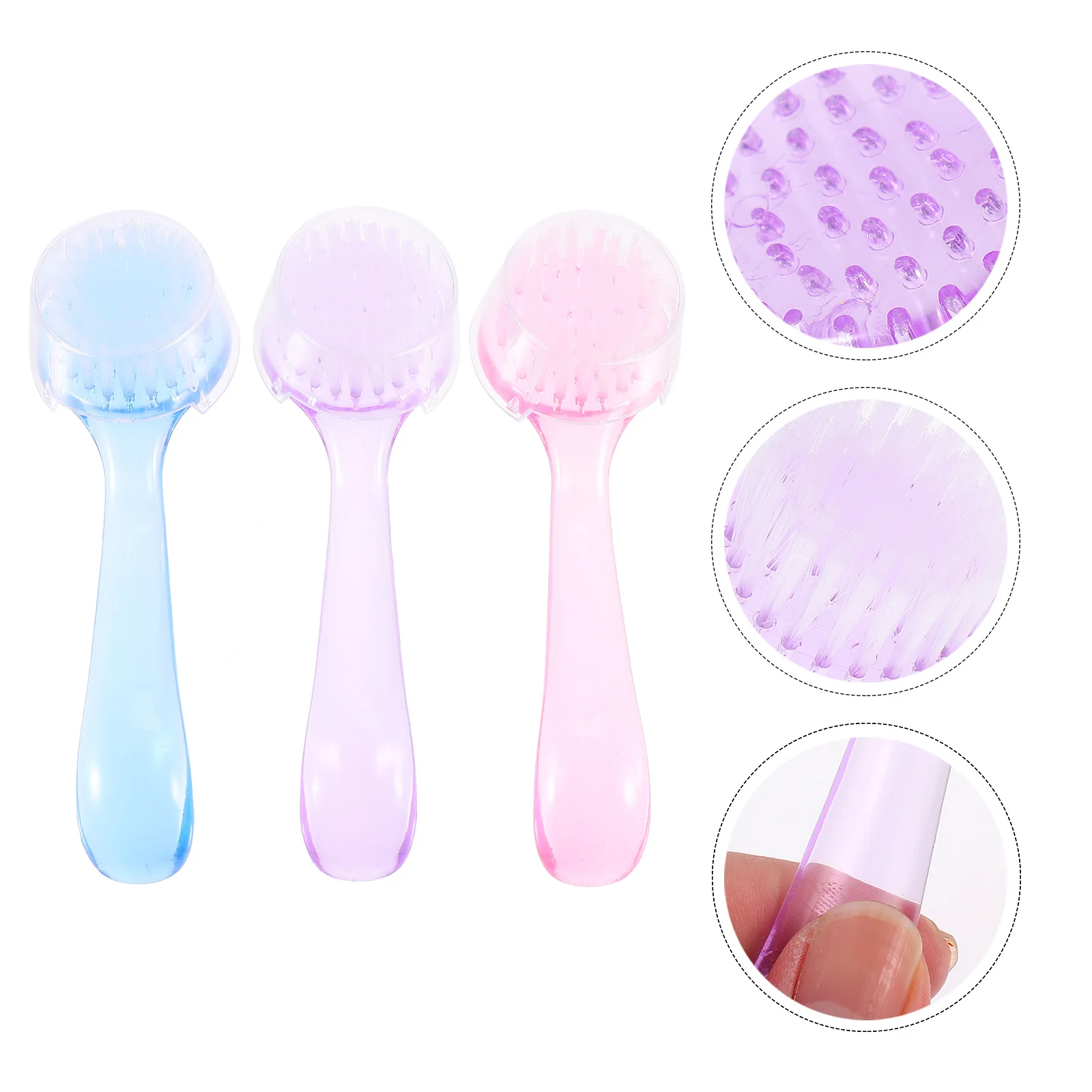 

6Pcs Nail Brush Facial Brush Scrubber Soft Texture Deep Clean Exfoliator for Face Nails Fingers and Feet