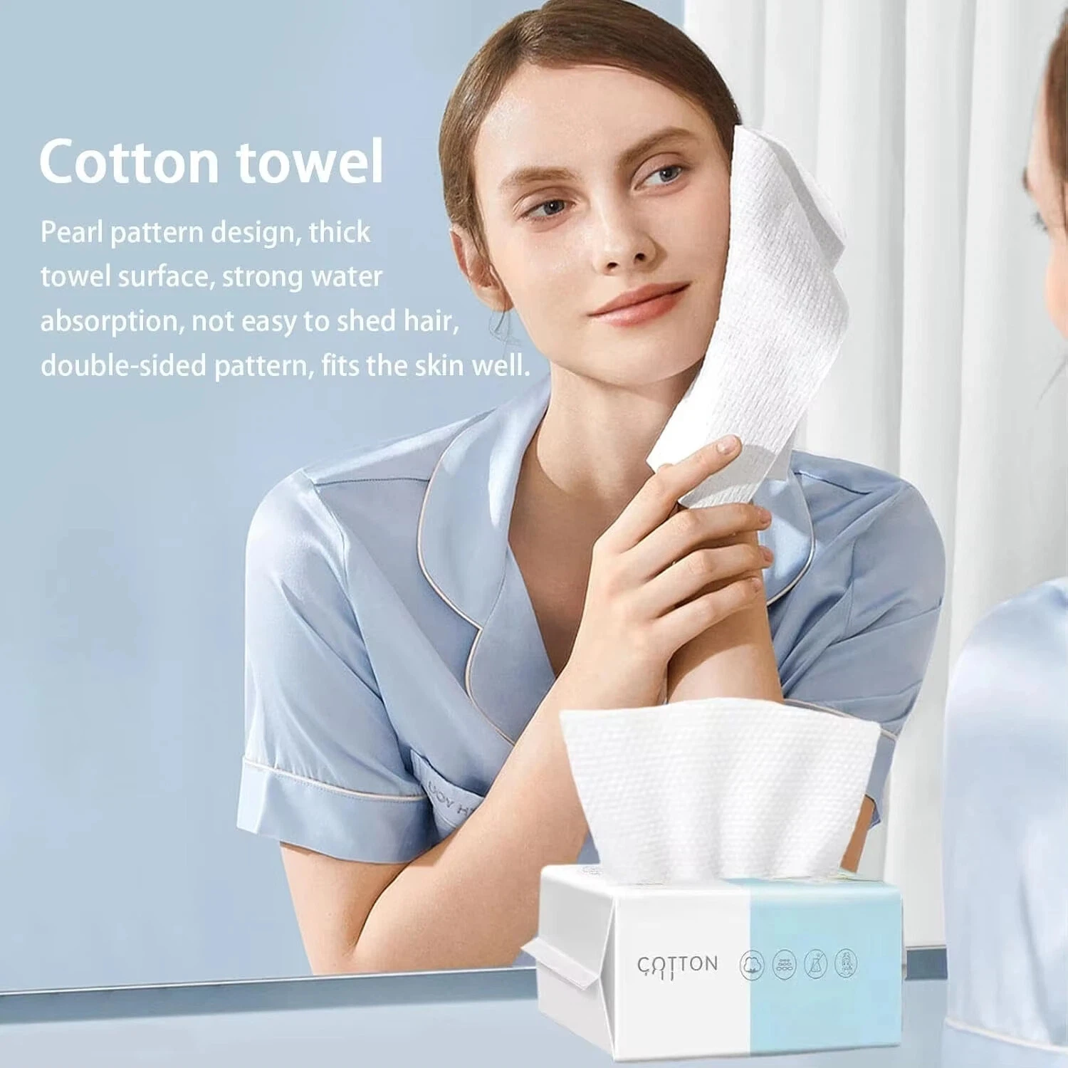 Thick Disposable Facial Towels - Kiss Beauty Makeup Remover recension och pris