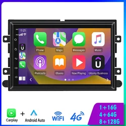 Android 14 For Ford Fusion Explorer F150 Edge Expedition Car Multimedia Player WiFi GPS Stereo Car Video Radio Wireless Carplay