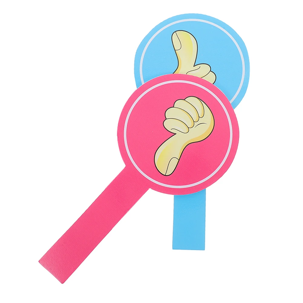 

2 Pcs Score Board Classroom Hand Signals Gadgets Sticker Voting Tools Foam Paddle Pointer for Student Interaction